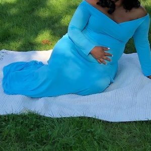 Women Baby Blue Gown